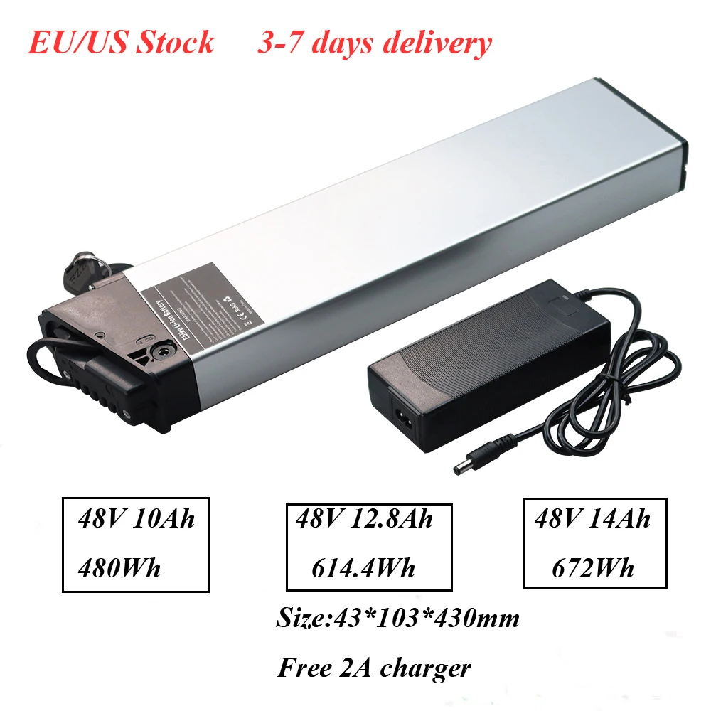 

EU US Stock 48V Samebike LO26 20LVXD30 Ebike Battery 48V 10Ah 12.8Ah 14Ah Folding Electric Bike Battery Lectric XP ENGWE EP2