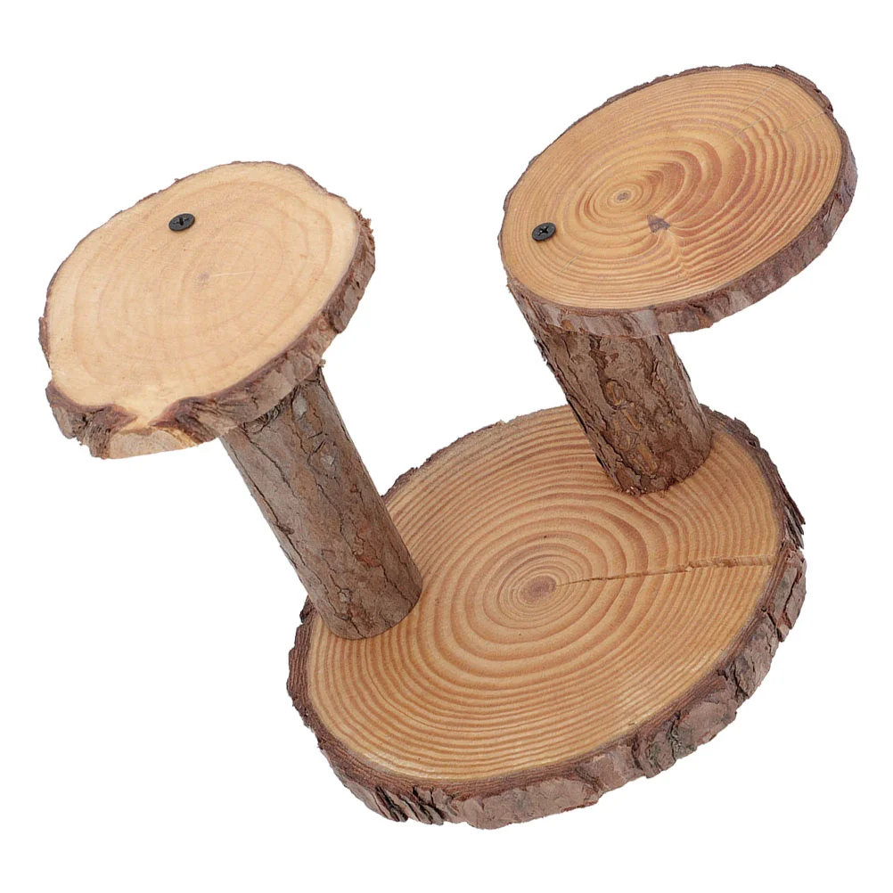 

Cupcake Stand Wood Display Farmhouse Dessert Tiered Riser Shelf Stands Holder Tray Serving Organizer Cabinet Countertop Kitchen