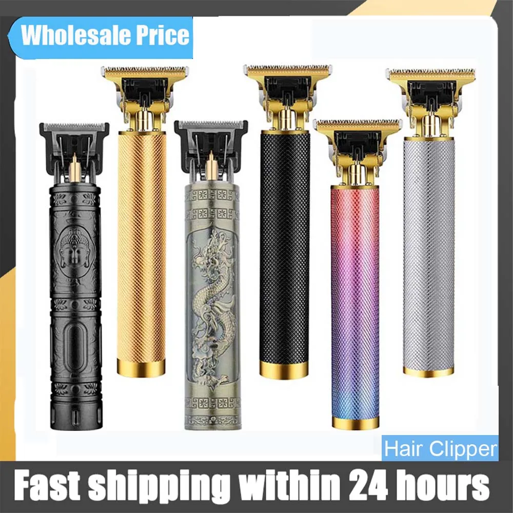 Машинка для стрижки волос винтажная мужчин беспроводной триммер с нулевым