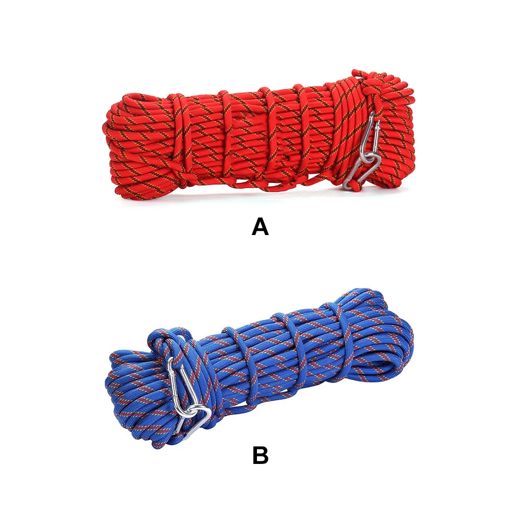 

Веревка для альпинизма уличная портативная 10 мм Диаметр аварийный шнур для выживания плетеный Треккинговый многоразовый шнур оборудовани...