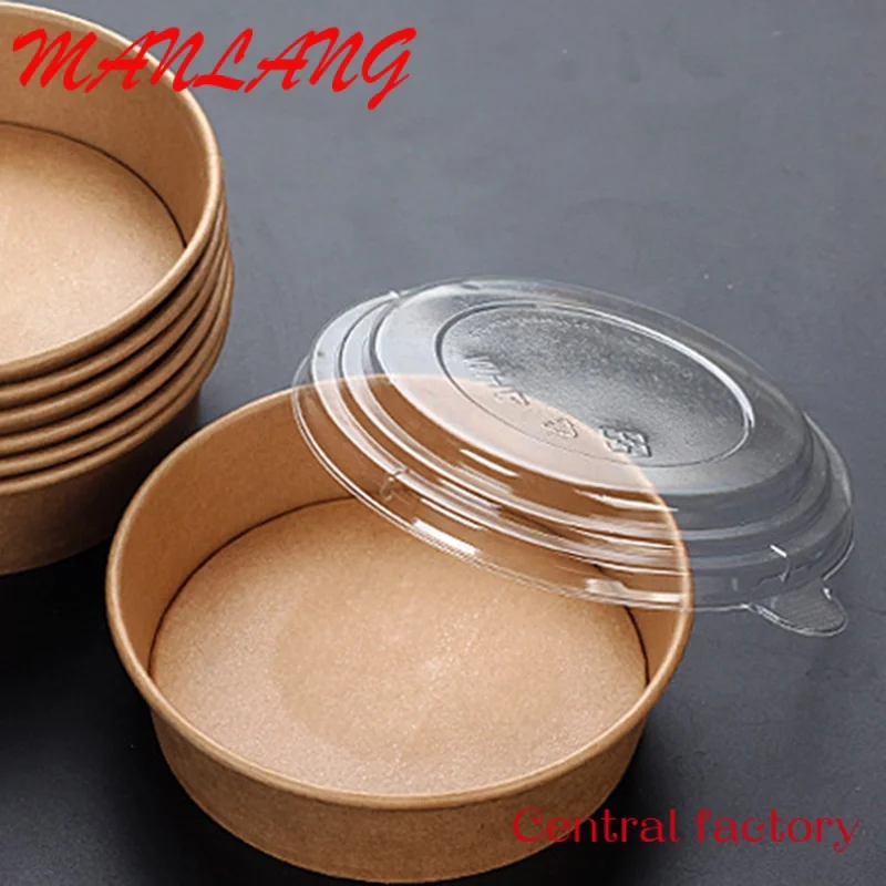 Одноразовая бумажная миска для пищевых продуктов из крафт-бумаги