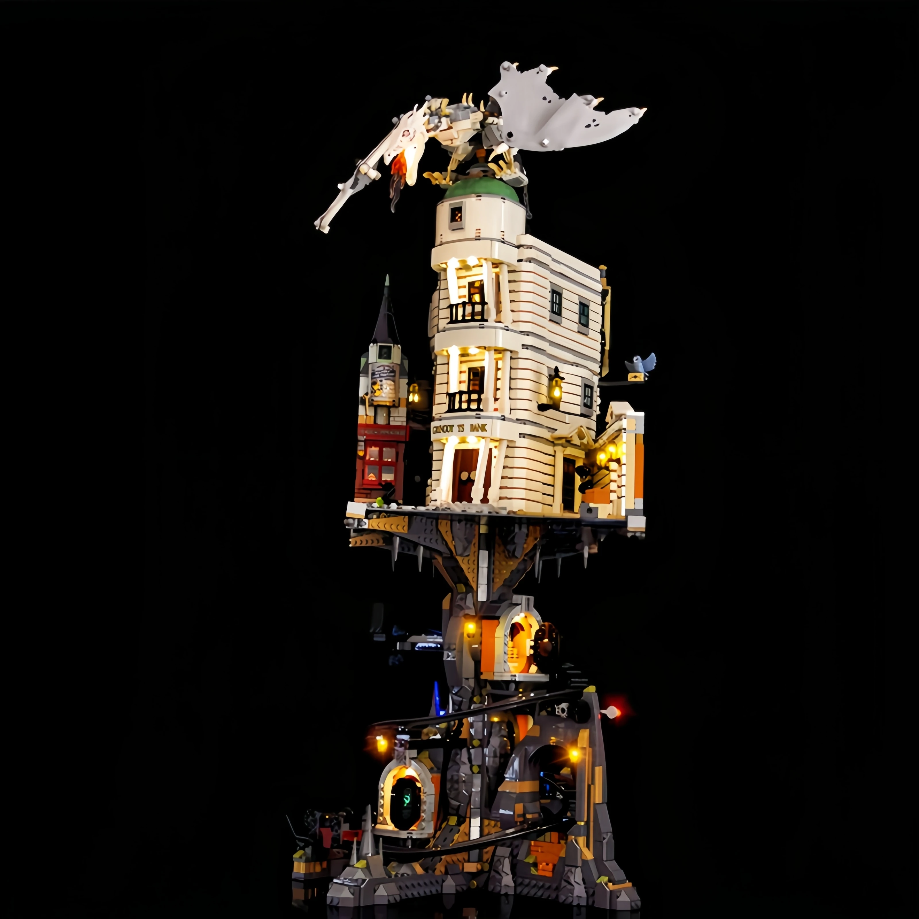 (Не строительные блоки) фотообои для LEGO 76417 Гарри Поттер гринготы волшебный