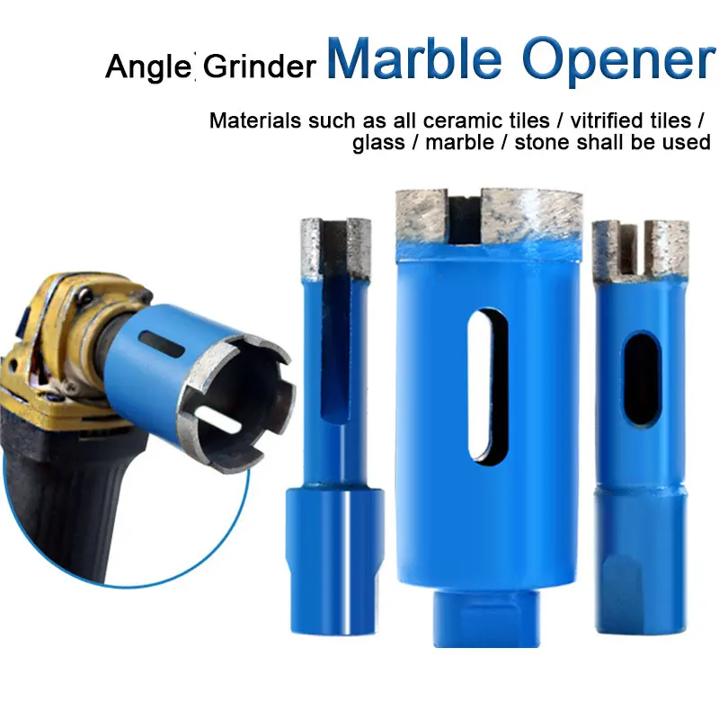 

1PC 6 to75mm Sintered Marble Granite Hole Opener M10 Angle Grinder Drill Bits Brazed Diamond Tile Ceramic Tile Drill Bit