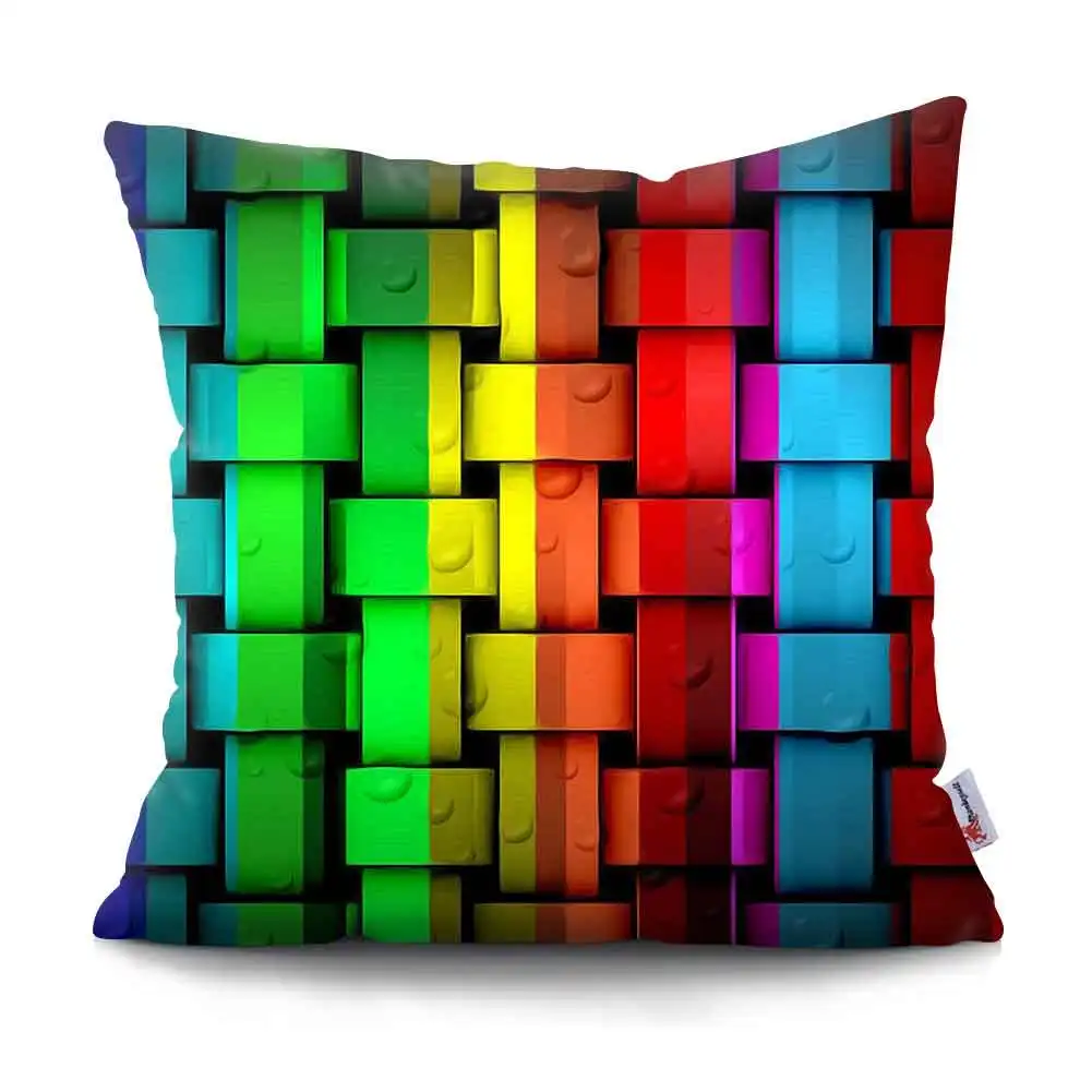 

Colorful Geometry Pattern Cushion covers Abstract art pillowcase Decorative Pillows Case Throw Pillows cover Pillow Case For Sof