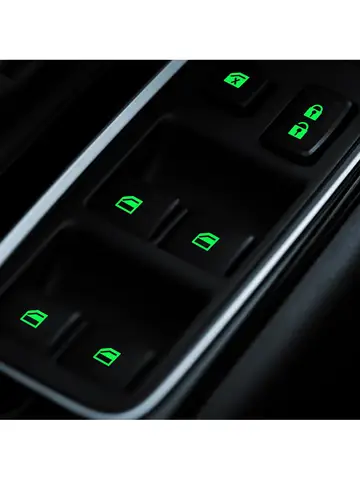 Светящаяся наклейка на кнопку подъема окна двери автомобиля для Great Wall Haval Hover H1 H3 H6 H2 H5 C50 C30