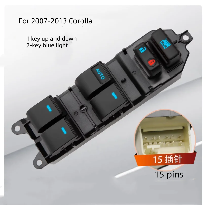 

Для Toyota Corolla 2007-2013 2014-2018 дверной переключатель стеклоподъемника, кнопка окна, переключатель двери водителя