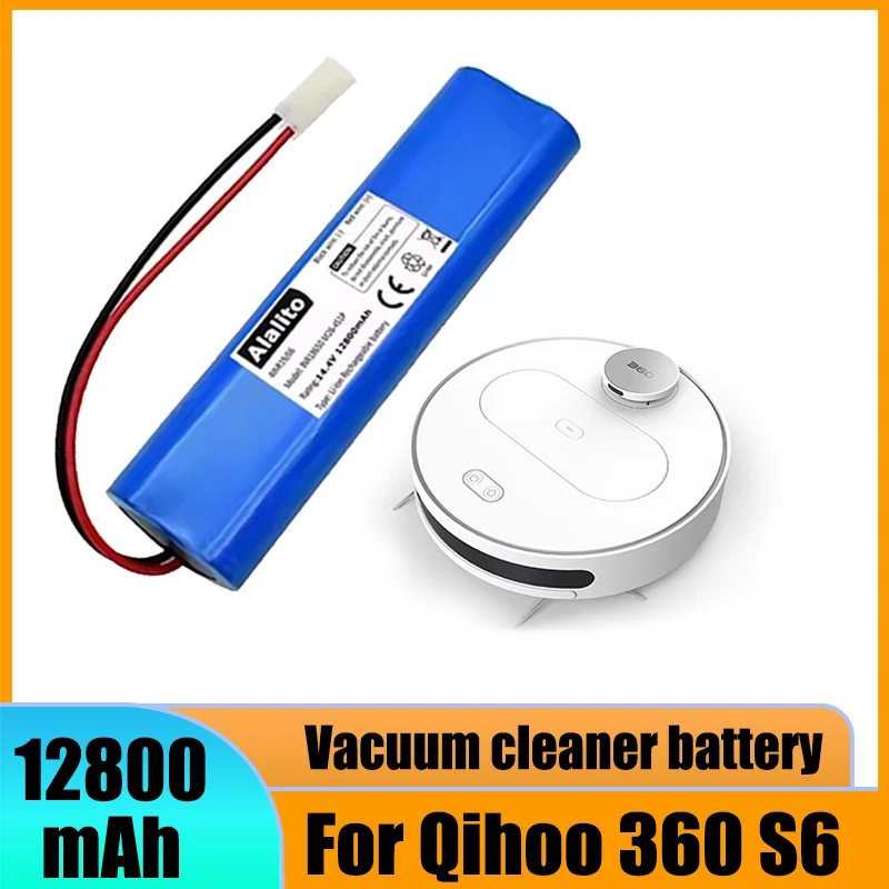 Фото Высококачественная сменная батарея 14.4V 12800mAh для робота-пылесоса Qihoo360 S6 №2