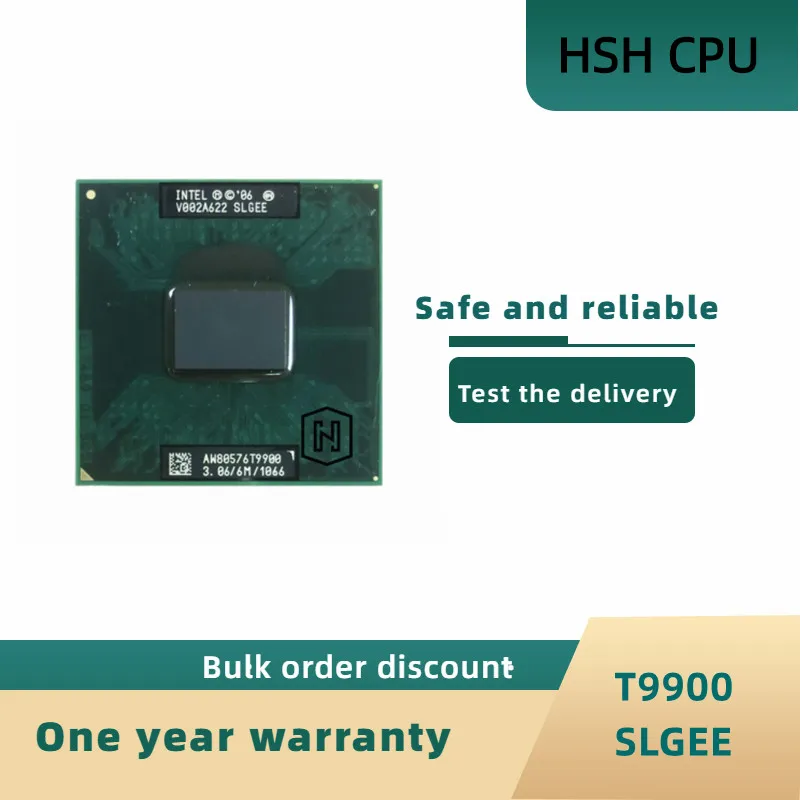 

Intel Core 2 Duo T9900 SLGEE 3.0 GHz Dual-Core Dual-Thread CPU Processor 6M 35W Socket P