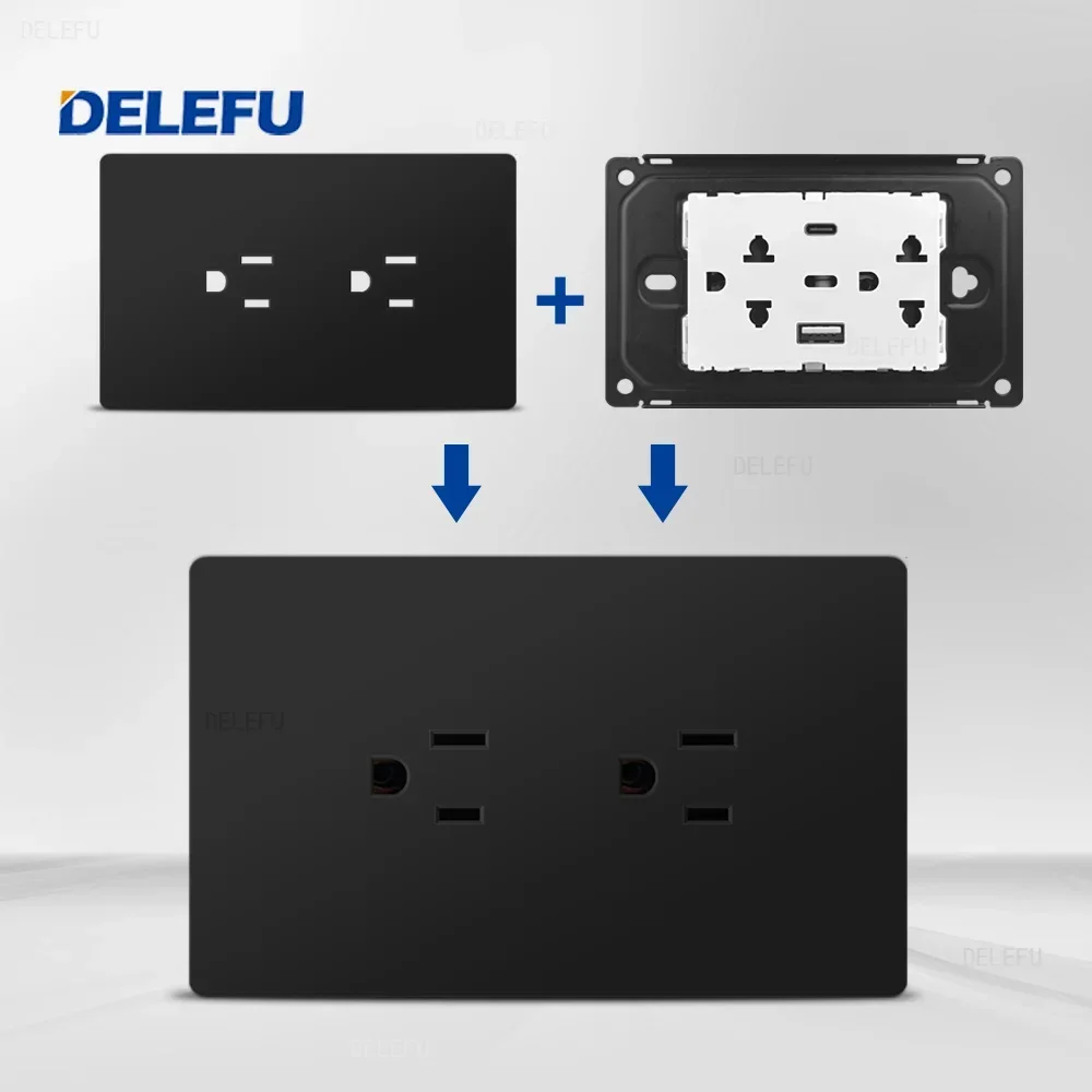 Огнестойкая черная панель из поликарбоната DELEFU мексиканская стандартная