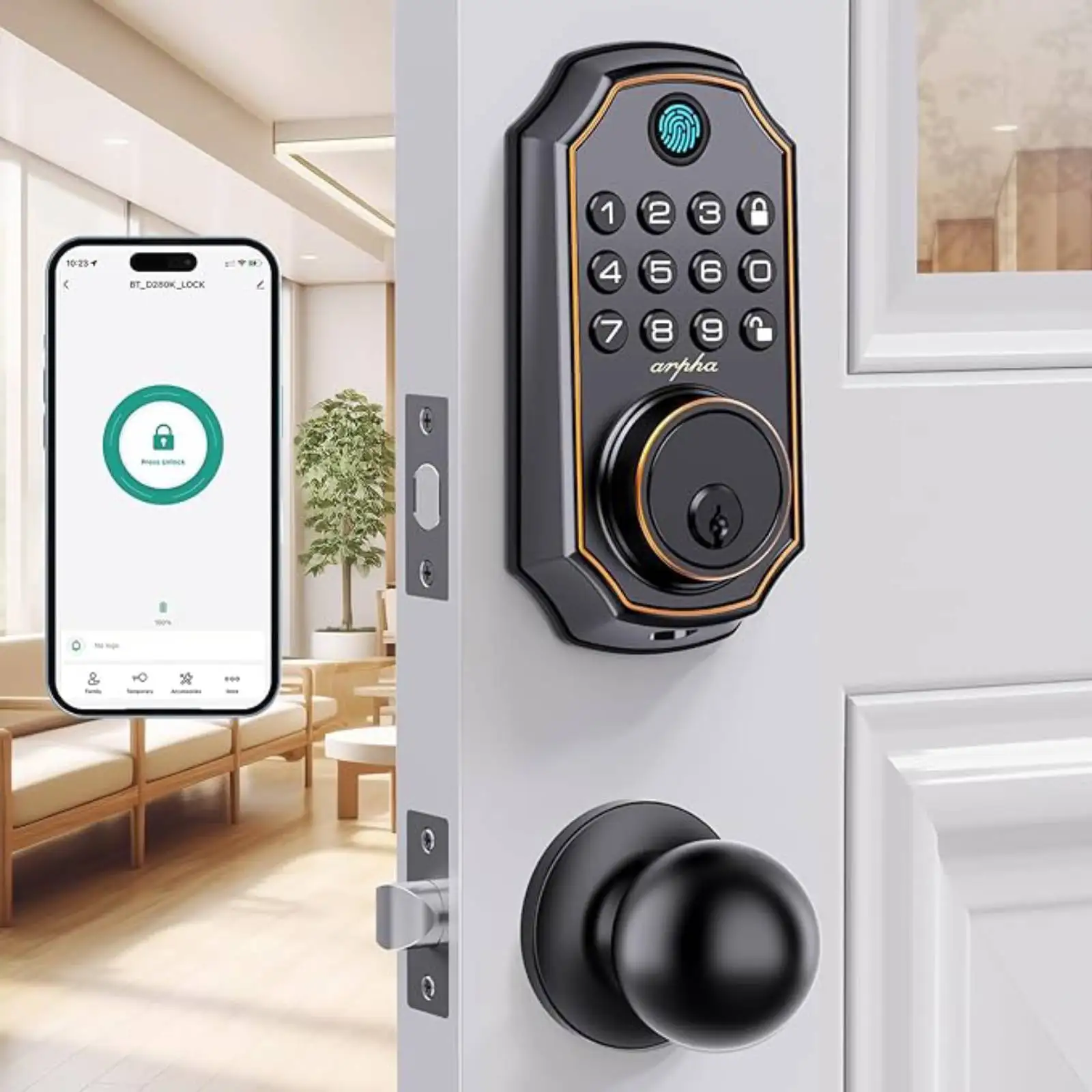 

Arpha Tuya Smart Door Lock D280