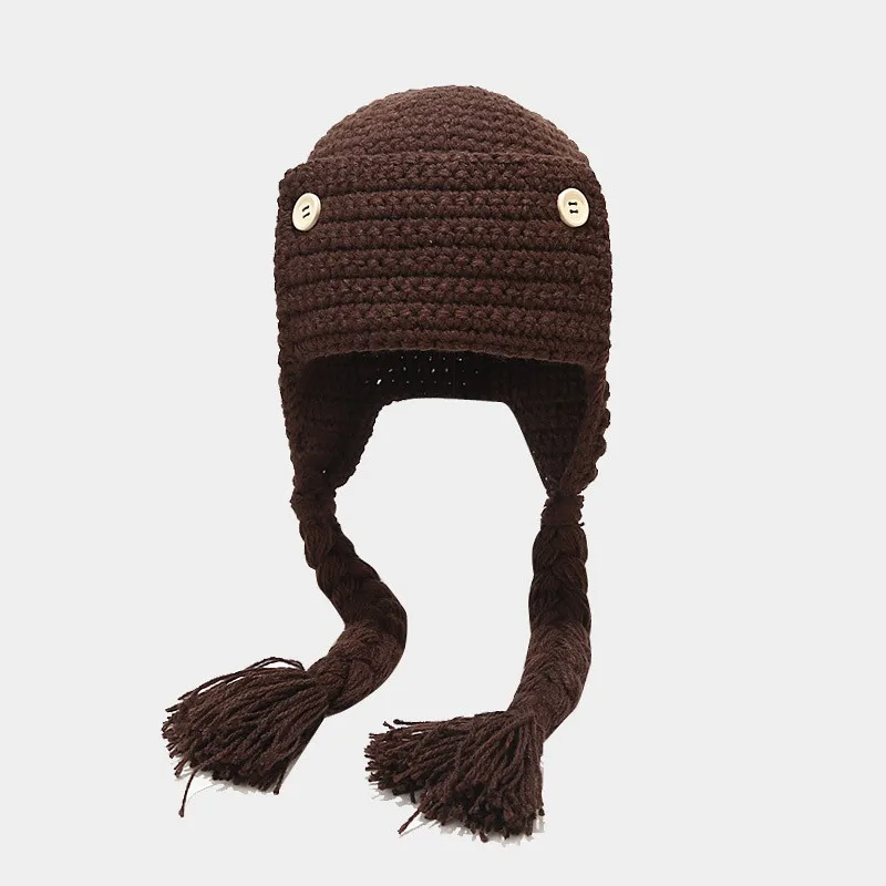 

Осенне-зимняя хлопковая однотонная утепленная вязаная шапка, теплые шапочки, Шапка-бини для девочек и женщин 06