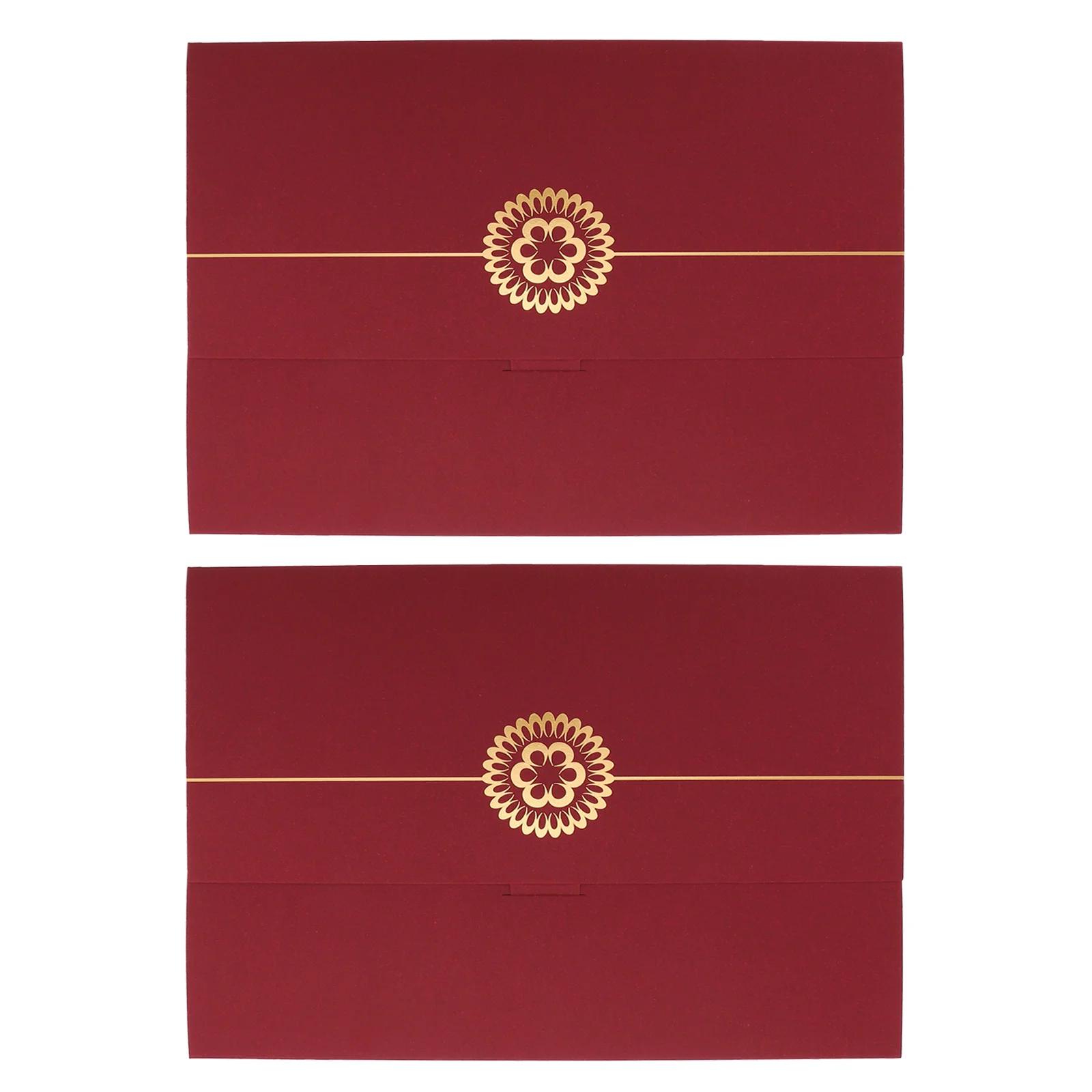 

2 Pcs Honor Certificate Cover Paper Protective Document Holder Award Folder Jam Envelope
