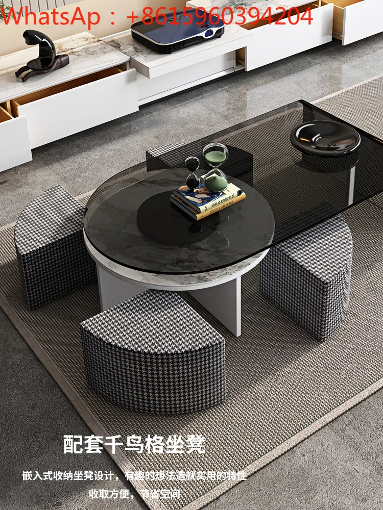 Итальянский журнальный столик легкий экстравагантный современный простой