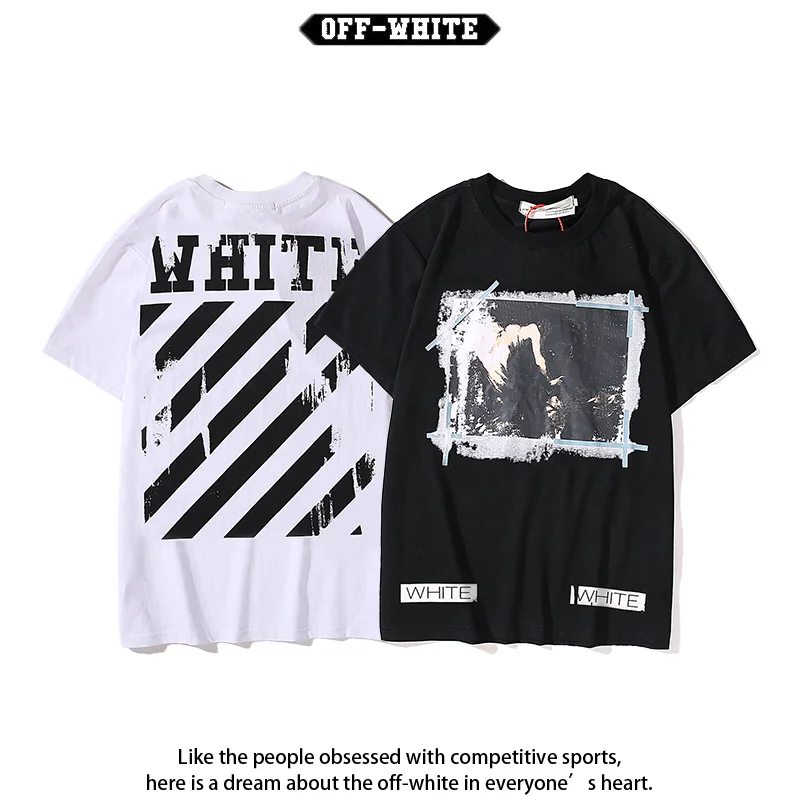 

2023 New fashion all-match tide brand religious angel short-sleeved T-shirt men and women loose couple dress half-sleeved trend