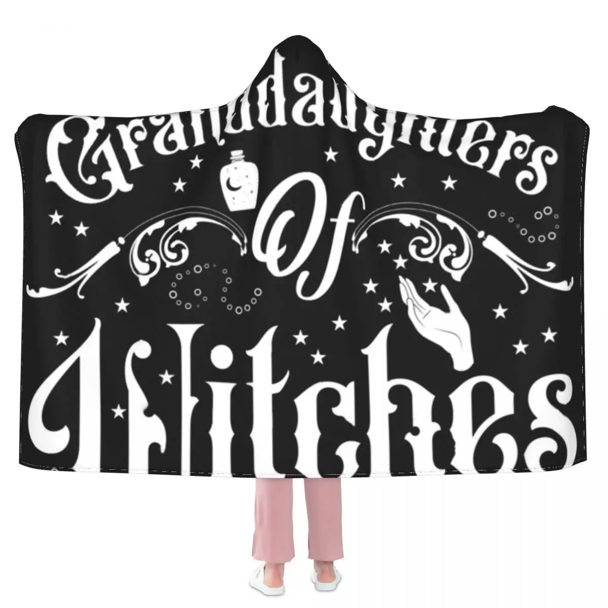 

Внучки ведьмы, рука, искусство, это пушистое Флисовое одеяло с капюшоном, супермягкое Дешевое покрывало для медитации