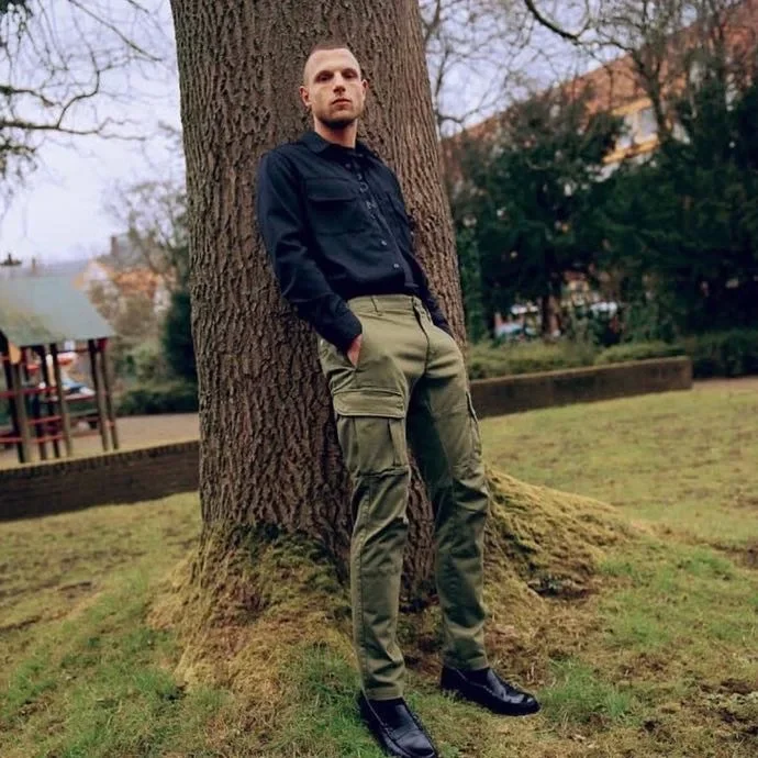 Классические потертые рабочие брюки мужские повседневные длинные свободная