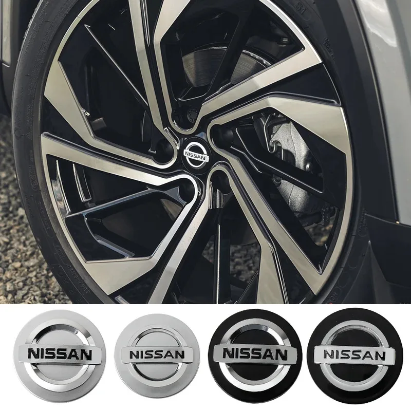 Фото Комплект из 4 шт. оригинальных колпачков ступиц 54/60 мм для Nissan: центральные заглушки для колес, эмблемы Nismo, аксессуары для Qashqai, Tiida, Note, X-Trail, Juke №5