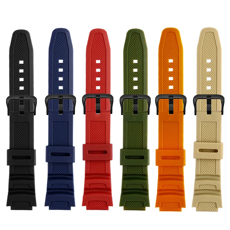 Фото Аксессуары для часов Casio DW-291H/DW-290 W-218H/W-219H AQ-S810W AEQ-110W модифицированный водонепроницаемый ремешок для часов из силиконовой смолы №5