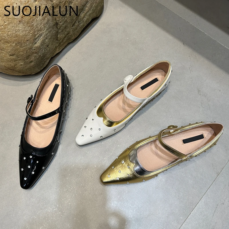 

Женские туфли на плоской подошве, с круглым носком, без застежки