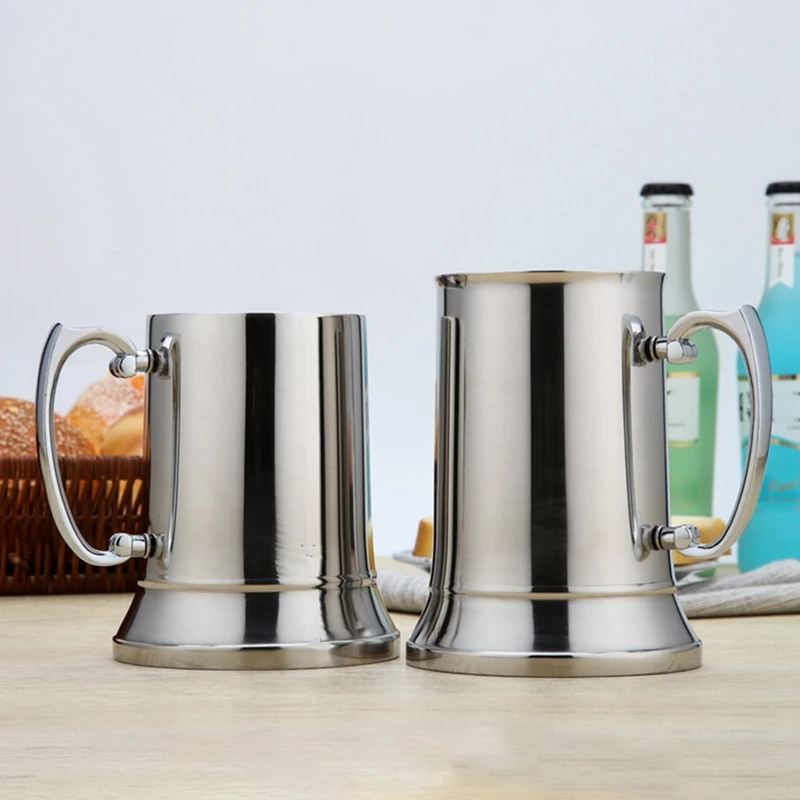 Tankard Stein Кружки для пивного молока с двойными стенками и кофейной чашкой