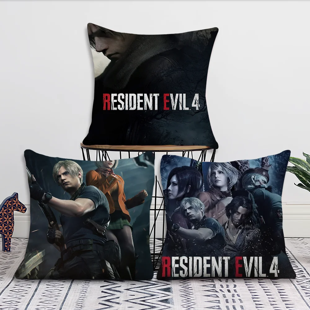 Наволочка для игры R-Resident RE E-Evil 4 акцент гостиной диван поддержка спины квадратная