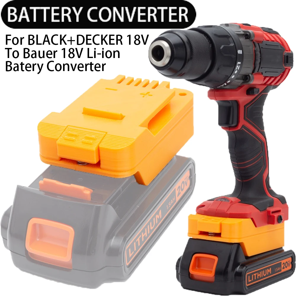 Tool battery adapter for BLACK+DECKER 18V to Craftsman/Bauer 18/20V Li-ion battery converter tool drill accessories