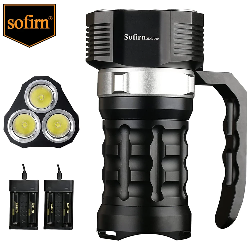

Sofirn SD01 Pro10000LM Powerful Diving Light 3* XHP50.2 Scuba Dive Flashlight Underwater Torch with Magnetic Control Switch