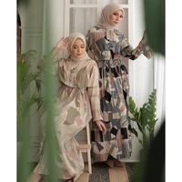 dubai turkish fashion summer kaftan inner dress muslim women casual djellaba abaya long sleeve caftan islamic apparel