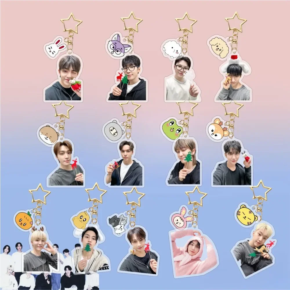 Фото Kpop Idols Seven мультфильм акриловый брелок S COUPS JEONGHAN JOSHUA JUN HOSHI VERNON WOOZI DK MINGYU THE8 фото брелок кулон №1