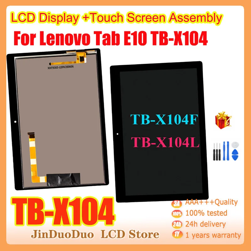10,1 "Оригинальный сенсорный ЖК-дисплей для Lenovo Tab E10, цифровой преобразователь для Lenovo TB X104 Screen