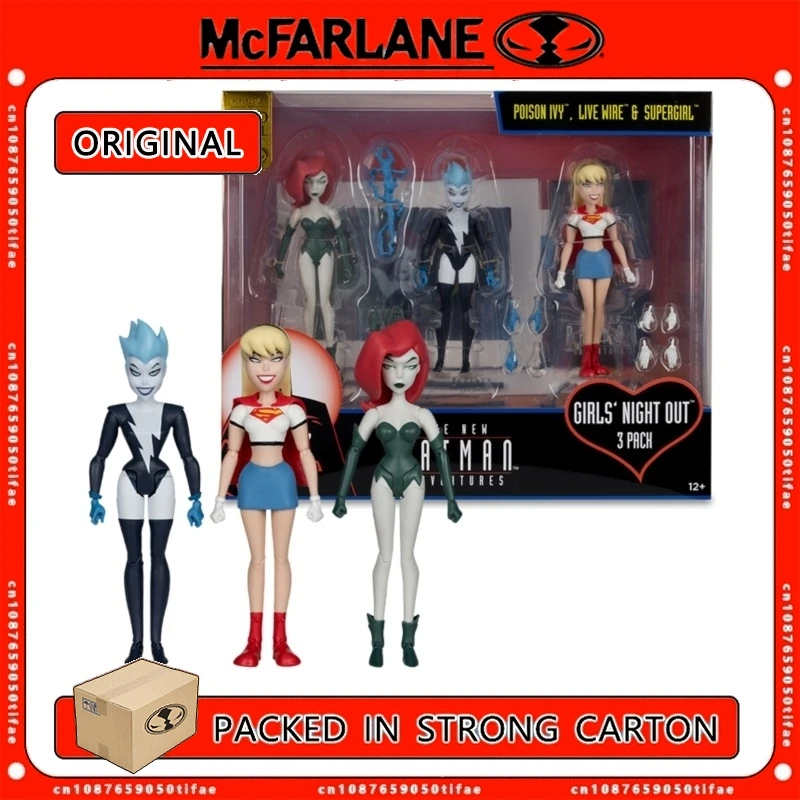 (В наличии) Mcfarlane Toys Dc Direct TNBA Multipack Poison Ivy &amp Live Wire Supergirl (золотая этикетка) 3 шт.