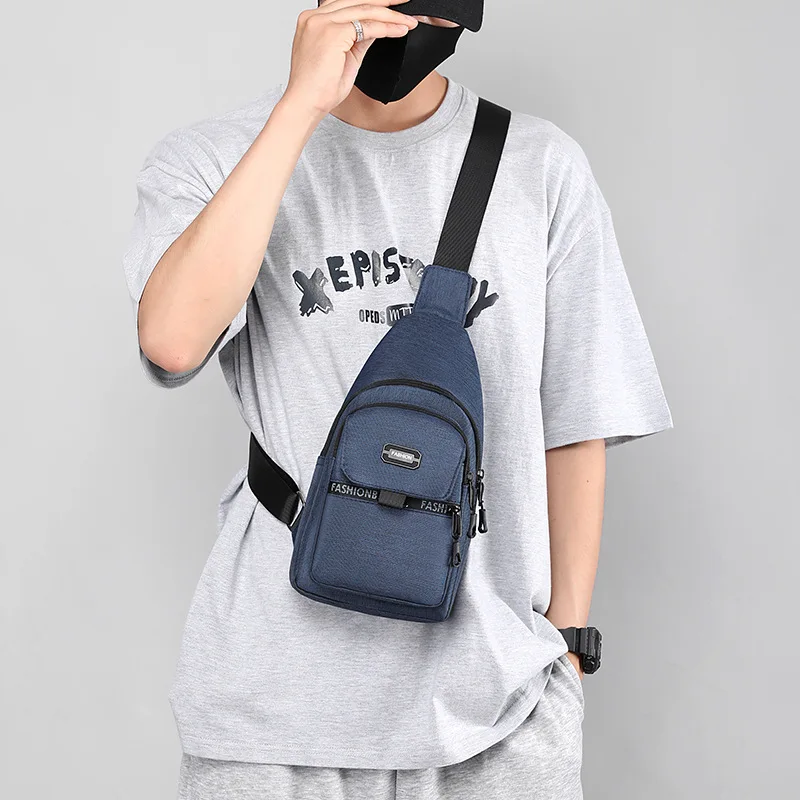 Fashion Anti Theft Chest Bag Male Outdoor Sports Water Bottle Bag Men Crossbody Bags Shoulder Bags Birthday Gift for Husband