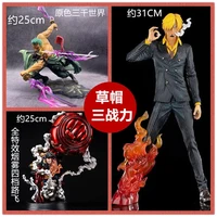 one piece straw hat pirates three great forces suit luffy zoro sanji figure three thousand worlds fourth gear great ape king