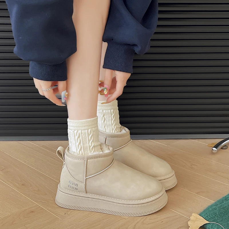 Зимние ботинки женская обувь женские австралийская 2024 кожаные из натуральной