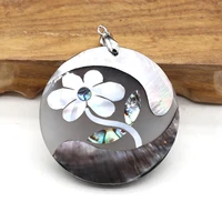 necklace pendant natural shell the mother of pearl round pendant charms for jewelry making diy necklace clothes accessory