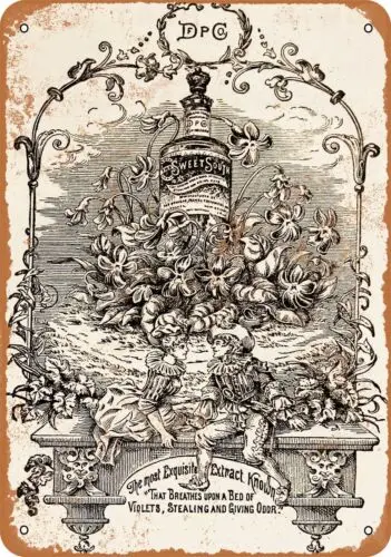 Металлический знак 1882 Sweet South парфюм-винтажная репродукция