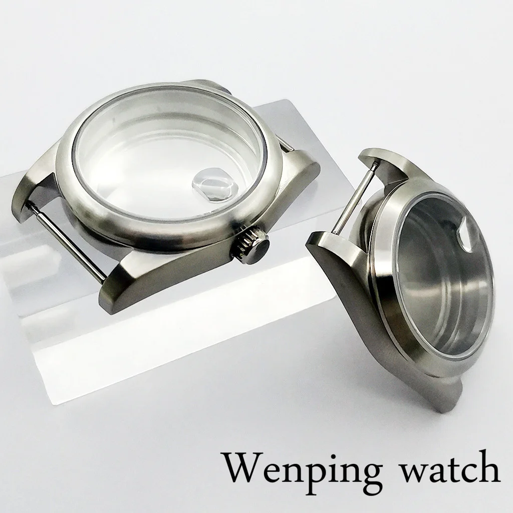 Новинка серебристый матовый чехол для часов 36 мм/40 мм сапфировое стекло подходит