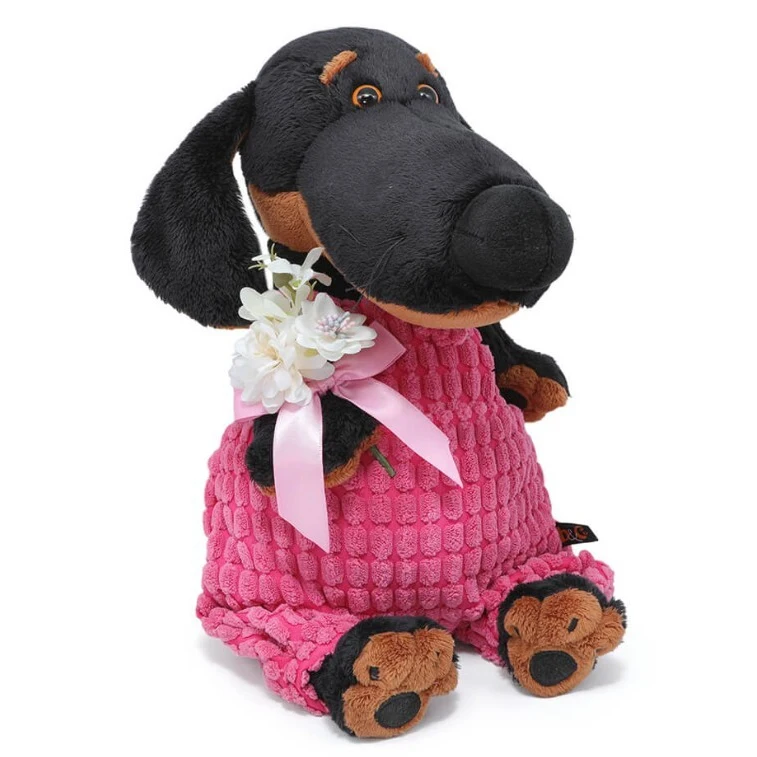 Мягкая игрушка Ваксон в комбинезоне с букетом оригинальный BUDI BASA 29см |