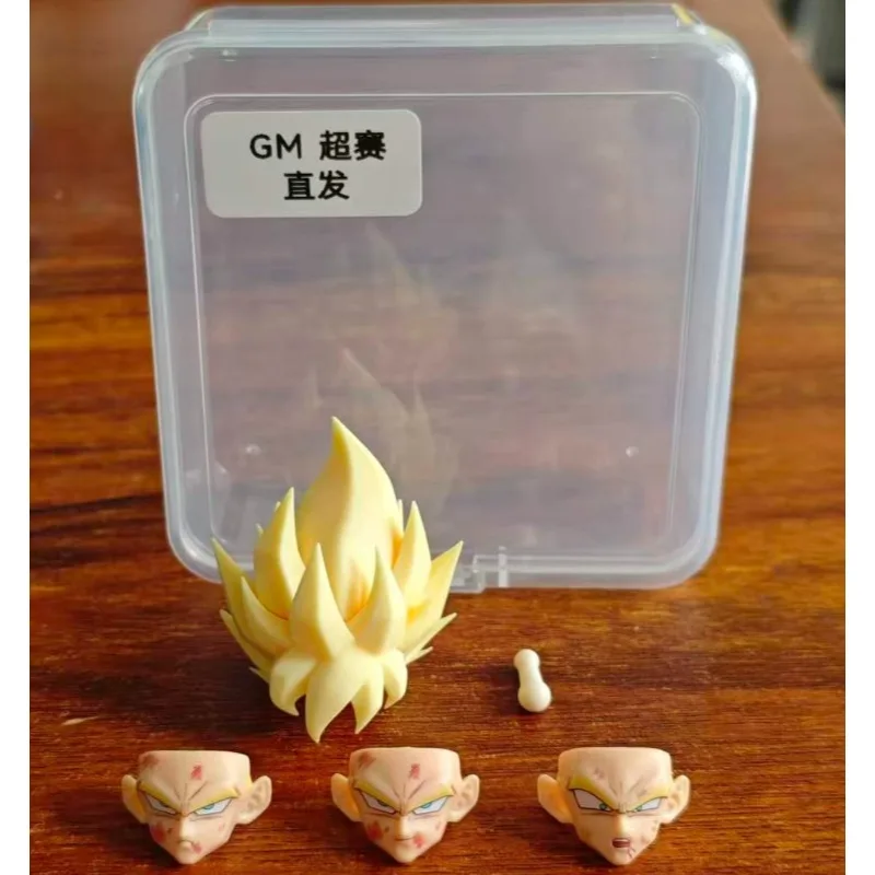 Фото 【Доставка в течение 24 часов】Dragon Ball Z SHF GM Studio (прямые волосы / вьющиеся волосы) Набор аксессуаров для головы Супер Сайяна Гоку, игрушка №5