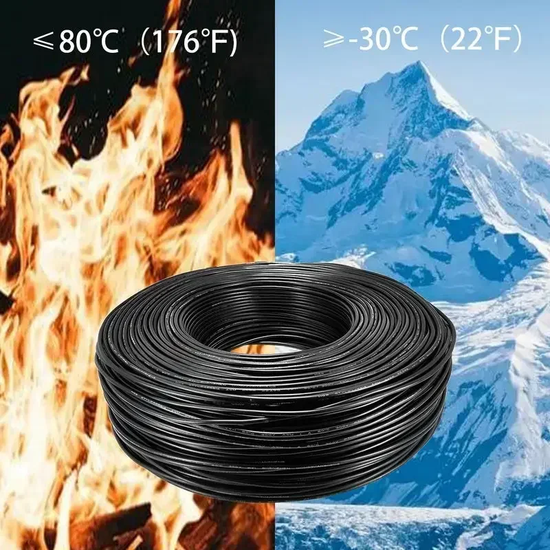 Внешний гибкий аудиопровод из ПВХ для светодиодной ленты 2-100 м 2 штырька 28 26 24 22 20 18