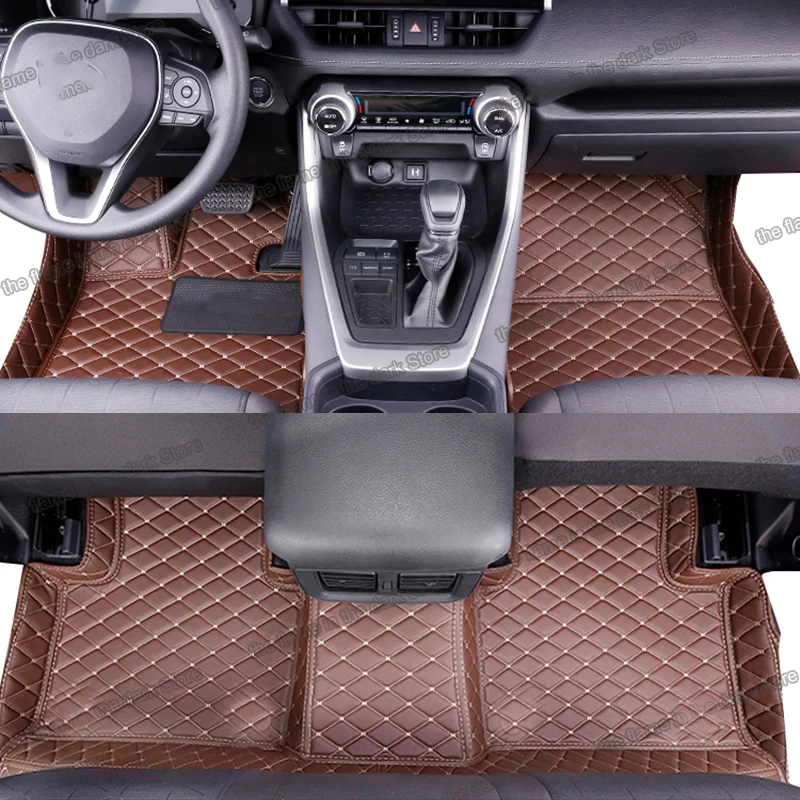 

Кожаные автомобильные коврики для toyota rav4 2019 2020 2021 xa50, аксессуары, коврик, коврик, авто rav 4, чехол для сиденья, подушка, гибридное топливо