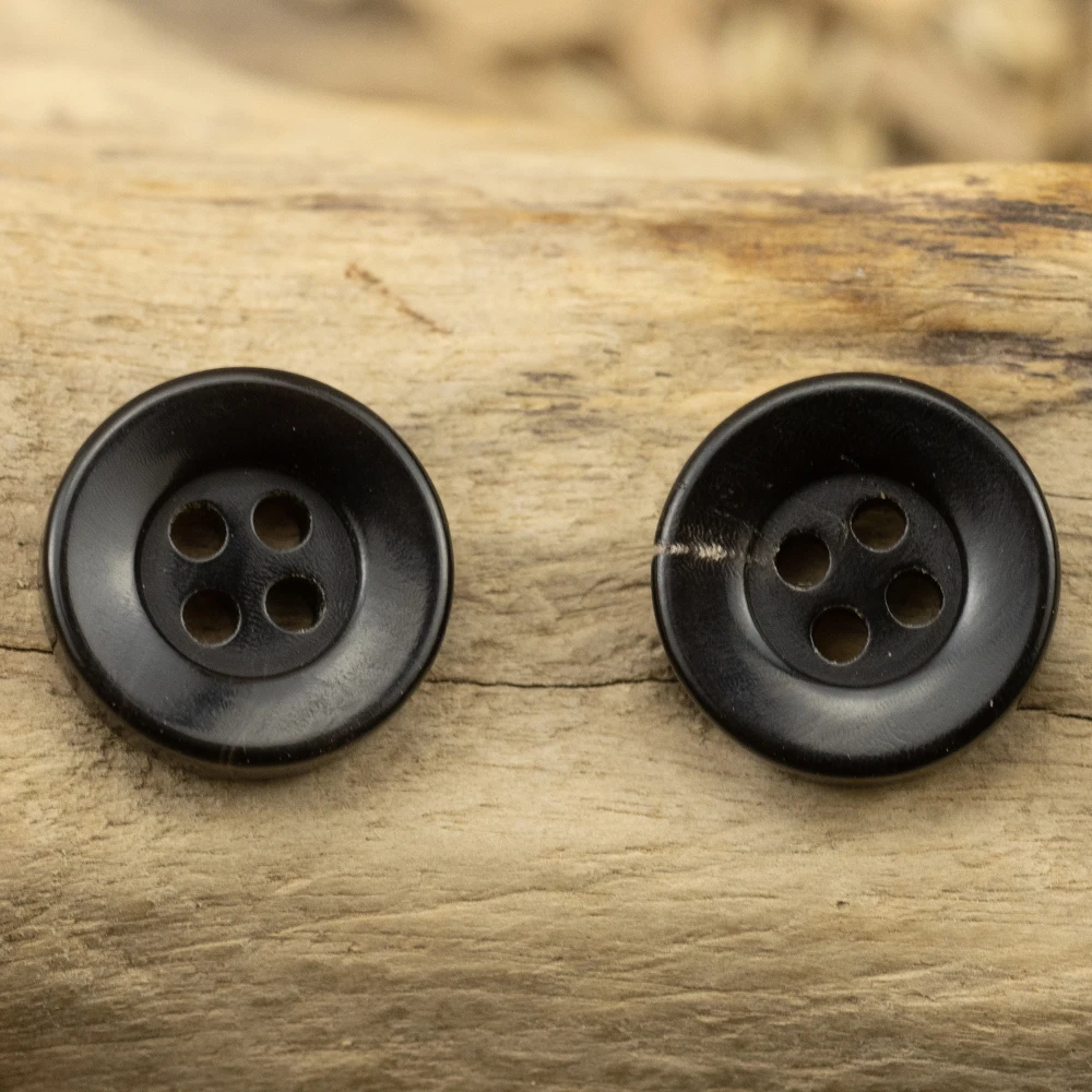 

10 шт., мужские пуговицы для рубашек, из натурального материала