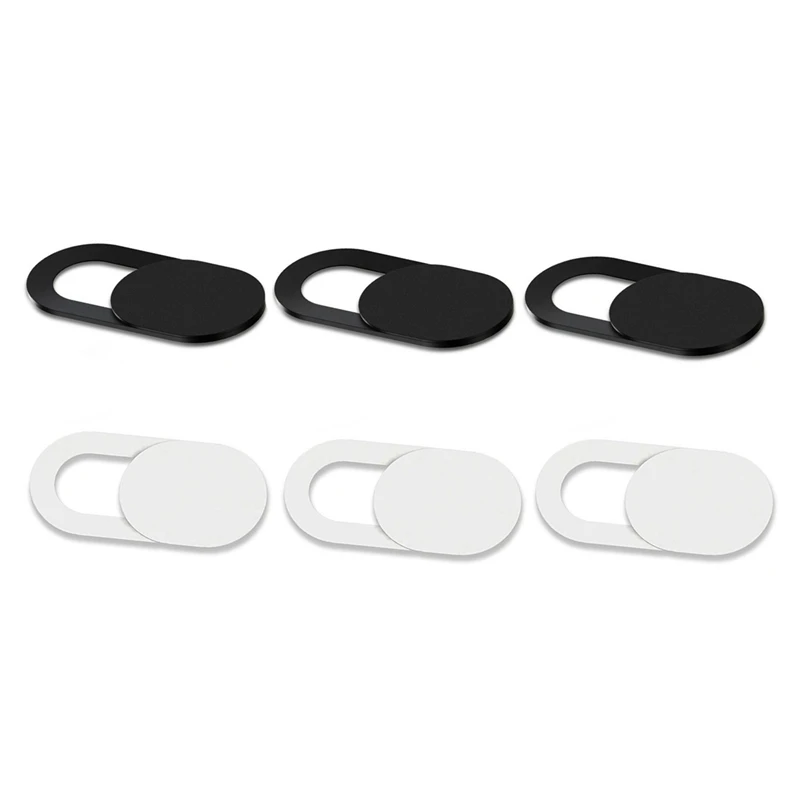

HFES 6 Pcs Plastic Camera Shield Stickers Notebook PC Tablet PC Mobile Anti-Hacker Peeping Protection Privacy Cover , 3 Pcs Whit