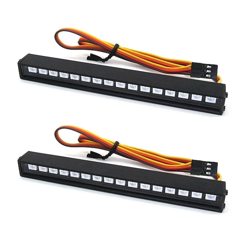 

2X For MN86K MN86KS MN86 MN86S MN-86K MN G500 1/12 RC Car Upgrade Parts Roof Lamp Color LED Light Bar Accessories