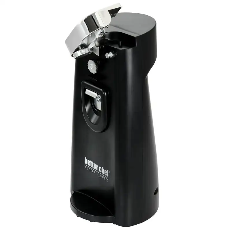 

Can Opener with Built in Knife Sharpener and Bottle Opener in Black