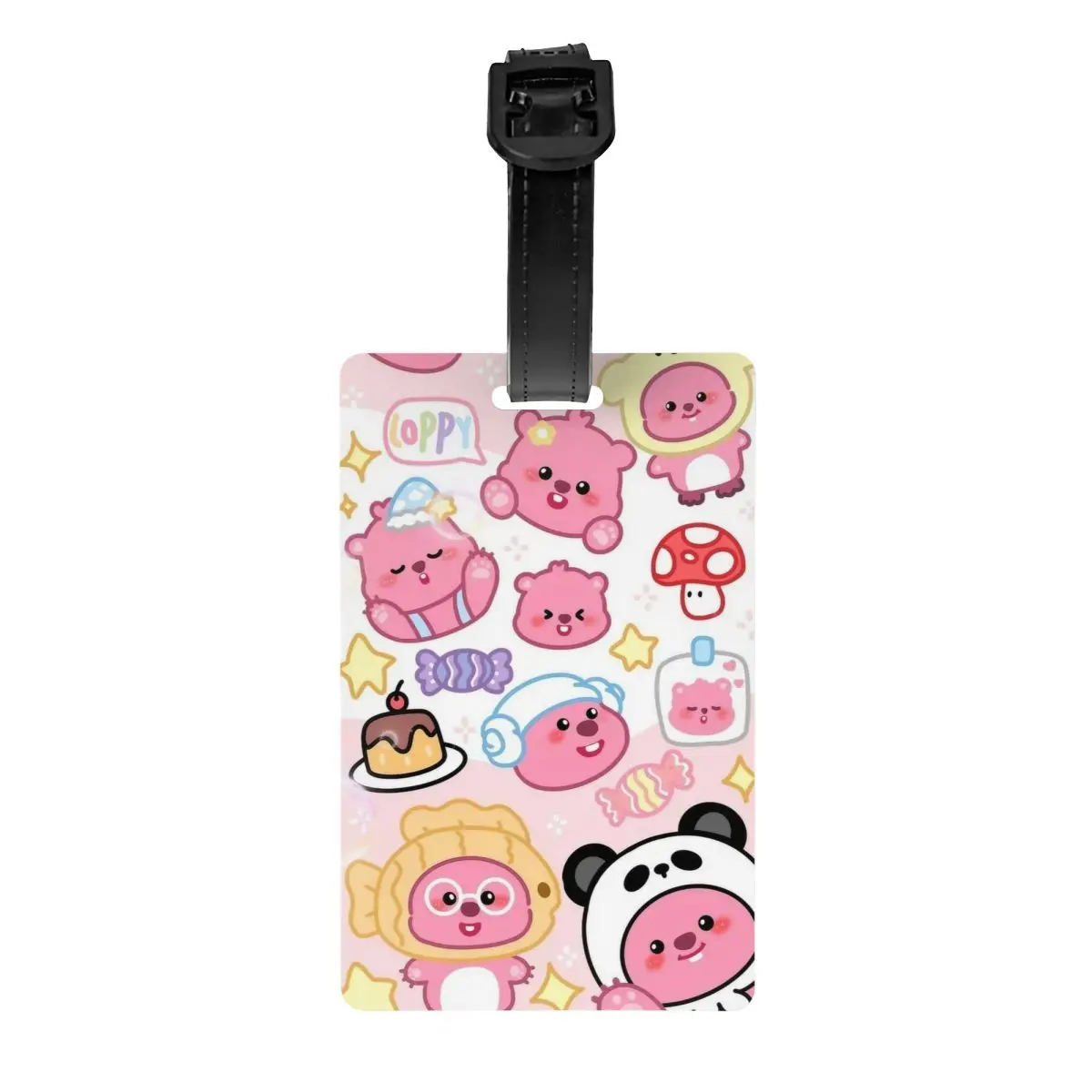 Ярлык для багажа с милым рисунком Loopy именной картой личная Обложка
