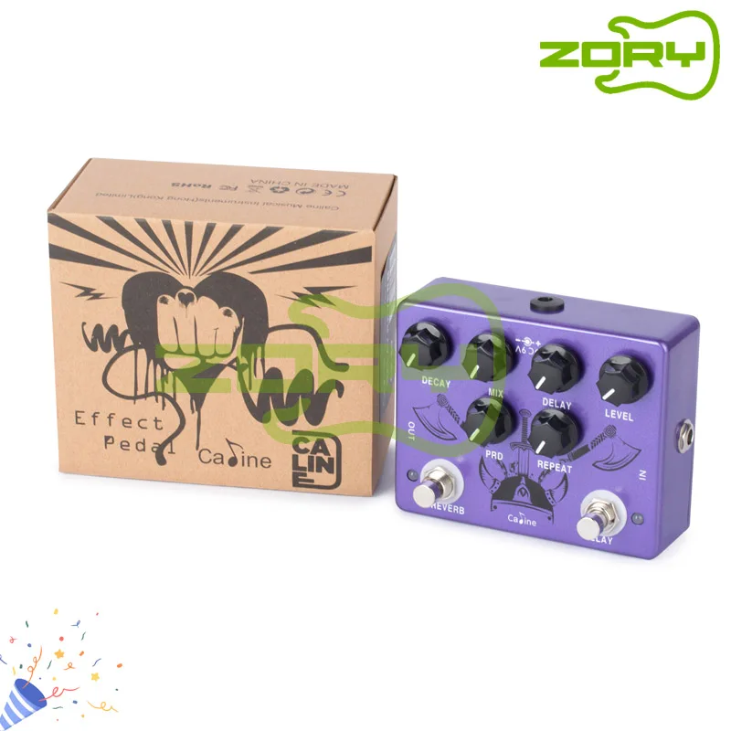 

Caline CP-80 Ragnarok Reverb Delay Guitar Effect Pedal Guitar Accessories Dual Guitar Pedal