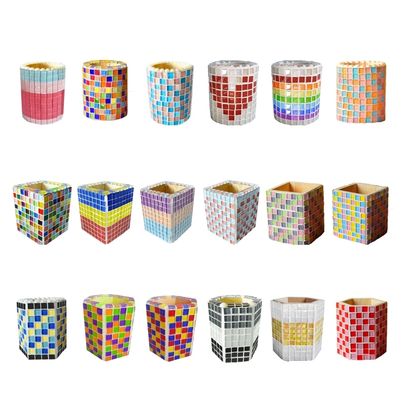 

for Creative Desk Organizer DIY Unique Pencil Holder Storage Pen Cup for Colored Pencil Crayon Paint Brush Art Studio Of