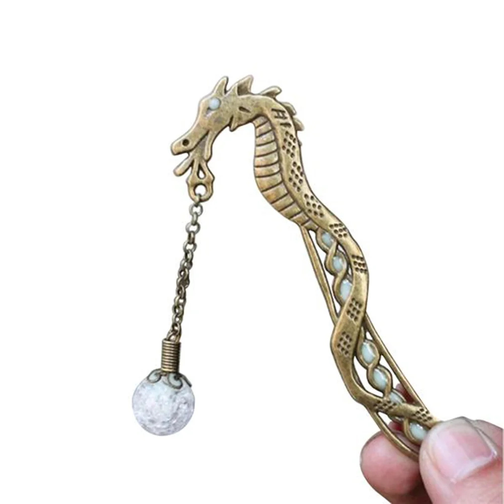 

Alloy Glowing Dragon Shape Bookmarks Hairpin with Luminous for Gift Party