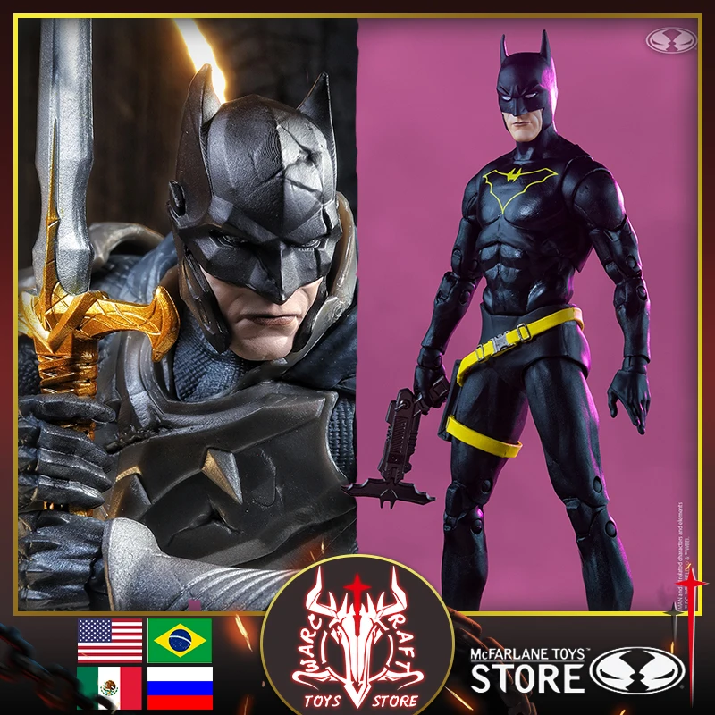

Игрушки McFarlane темные Рыцари стали Джим Гордон как Бэтмен: ENDGAME DC MULTIVERSAL UNIVERSE 7-дюймовая подвижная фигурка